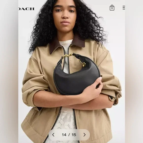 Coach Black Jonie Bag 22 NWT - Picture 12 of 13